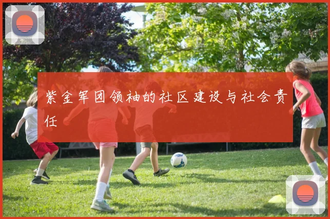 紫金军团领袖的社区建设与社会责任
